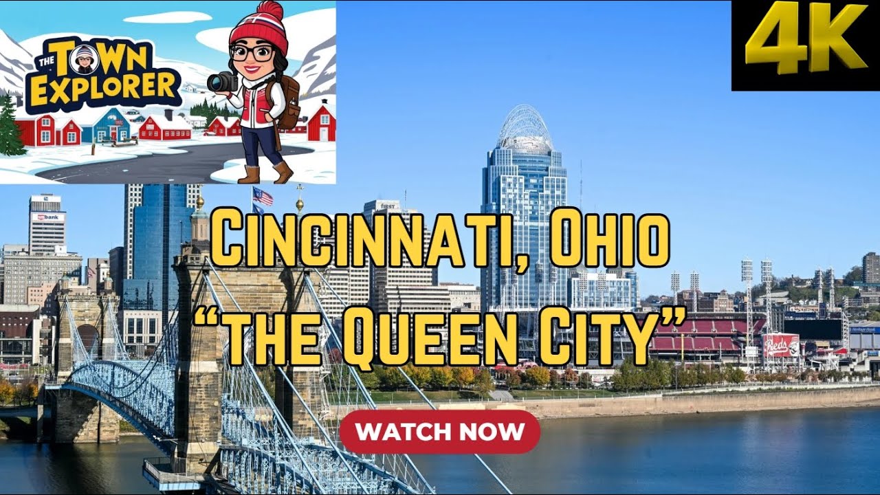 Cincinnati, Ohio - A Driving and Walking Tour [4K]