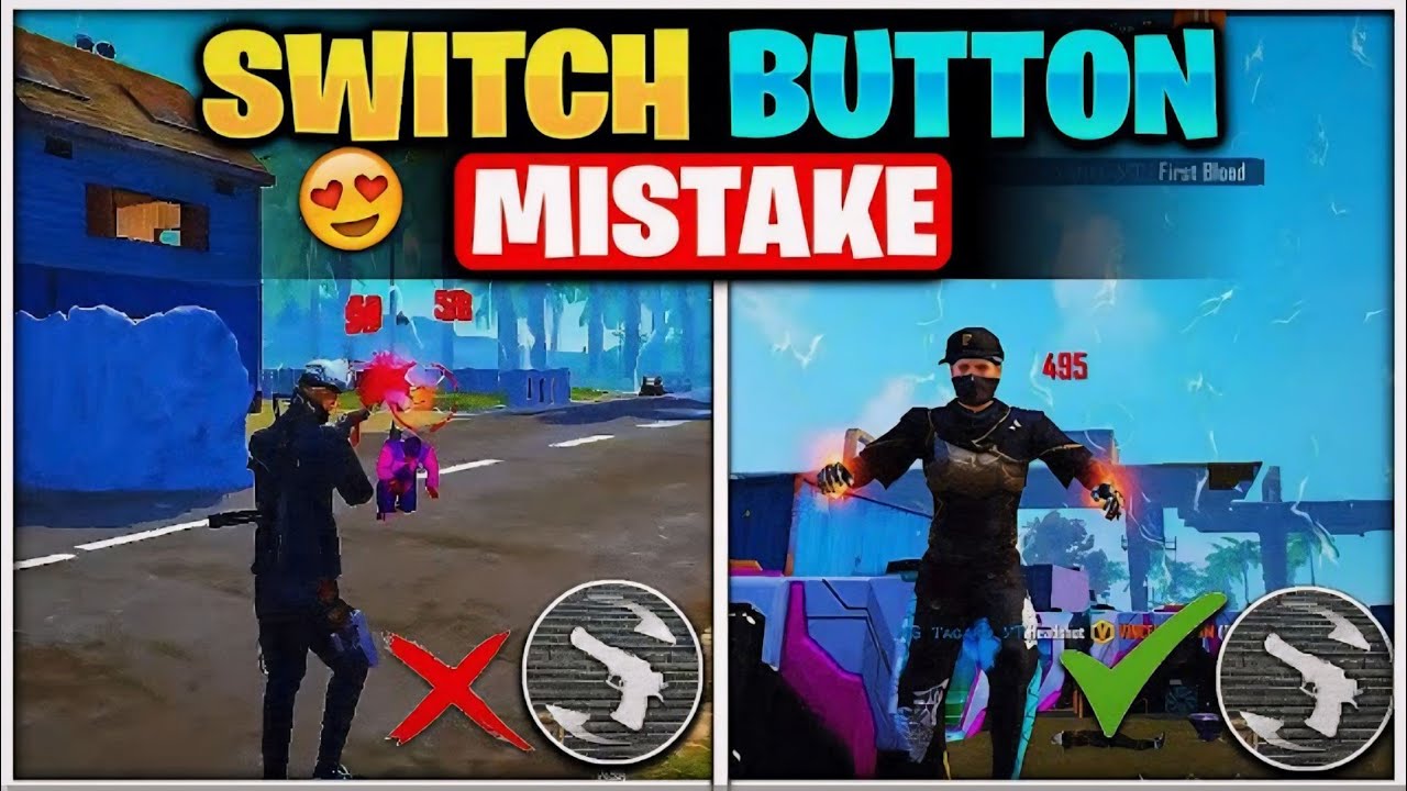 Right way to use QUICK WEAPON SWITCH trick 😲! how to use quick weapon switch in free fire