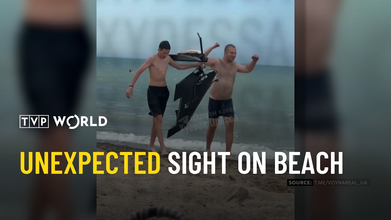 Shahed drone washed up on a Ukrainian beach | Military Mind