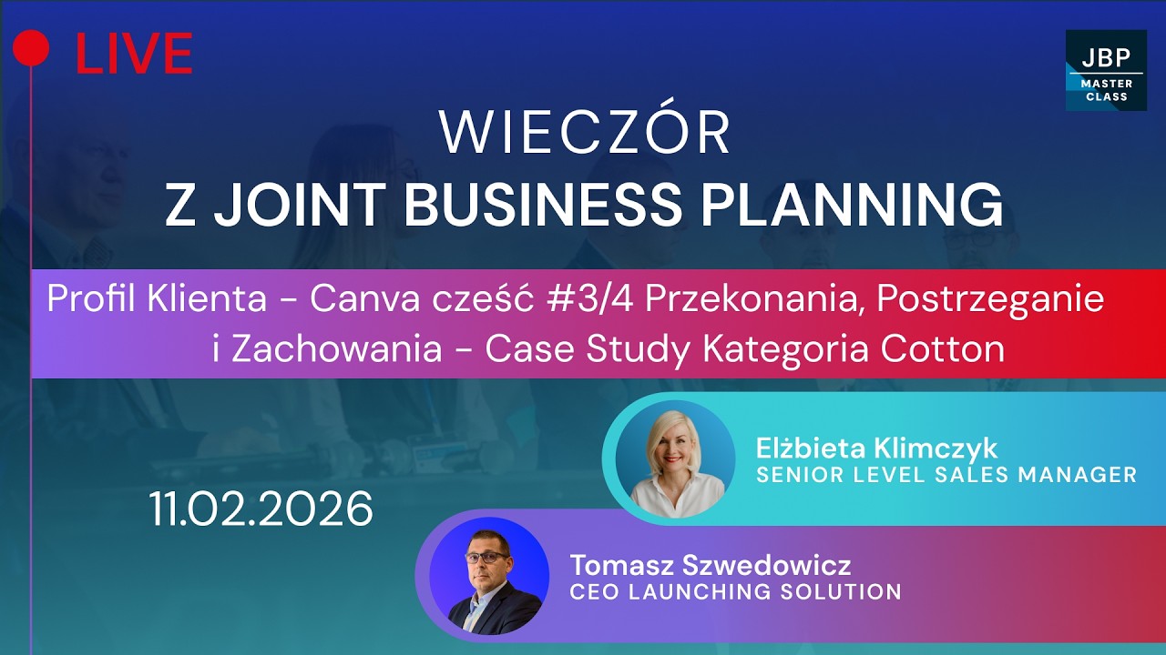 Wieczór z JBP #10: Case Study Profil Klienta. Cz. 3/4: Przekonania i zachowania
