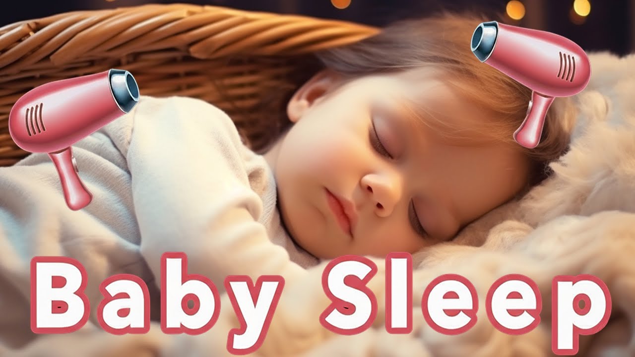 10 Hours Haarfön Sound für Babyschlaf | Baby Fön Geräusch zum Einschlafen