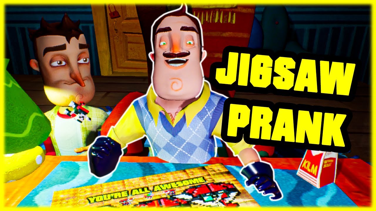 JIGSAW PUZZLE PRANK - Hello Neighbor Mod