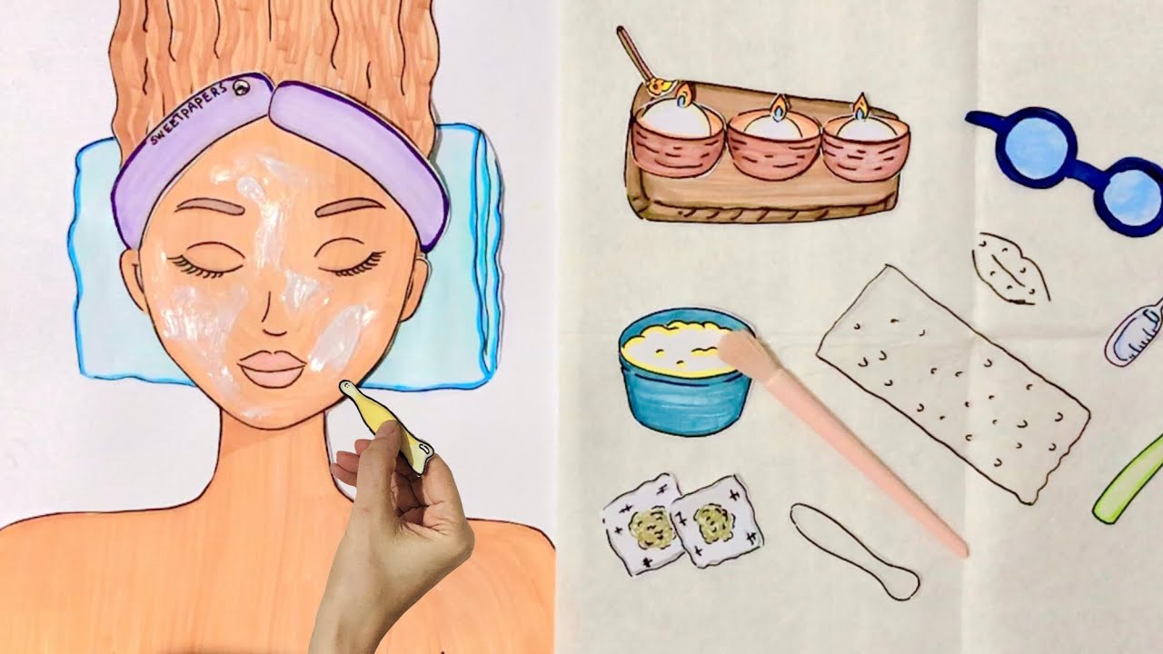 [Paper ASMR 🪸] Relaxing ASMR Face and Shoulders Massage  #ASMR #paperdiy #paperasmr