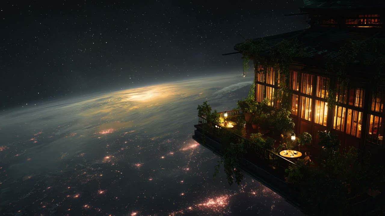 Lofi Atmos –Above the World, Beneath the Stars | Calm Focus Lofi