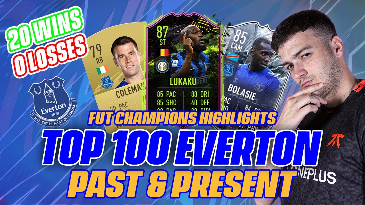 TOP 100 ON FUT CHAMPS WITH AN EVERTON PAST AND PRESENT TEAM!? FIFA 21 HIGHLIGHTS + SQUAD BUILDER!