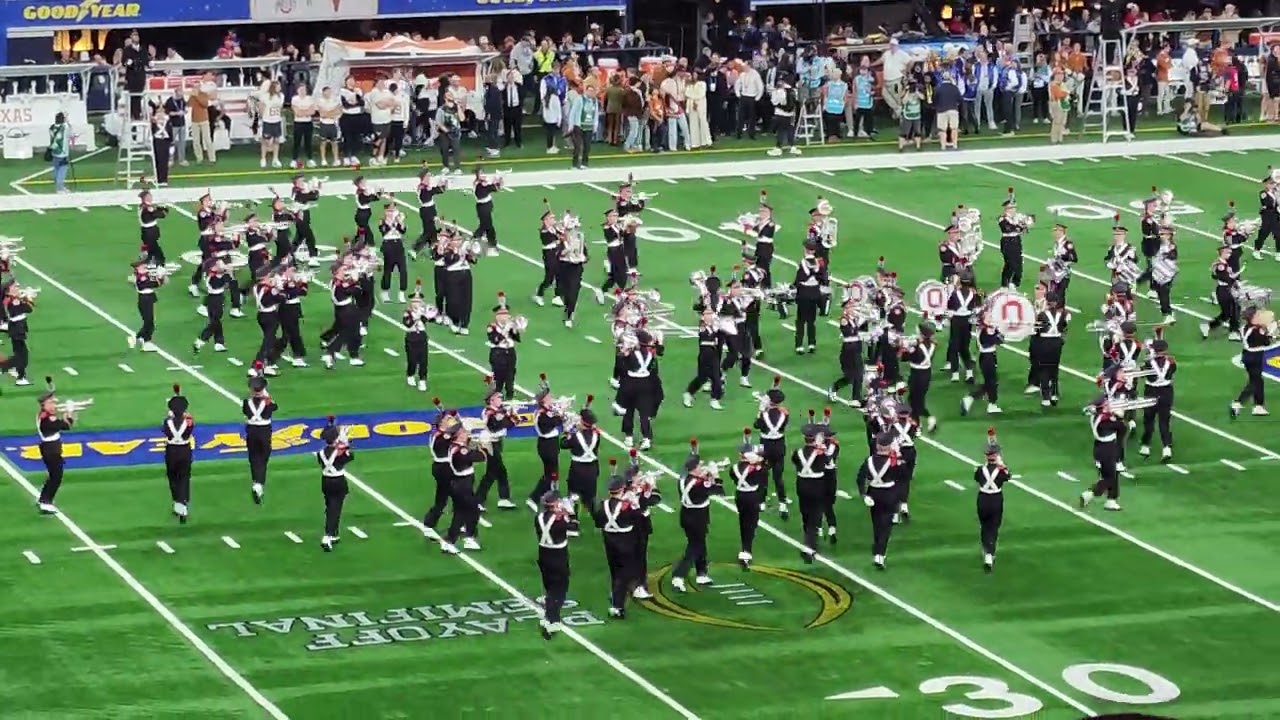 Ohio State Marching Band pregame performance #cottonbowl 1/10/25 vs Texas Longhorns