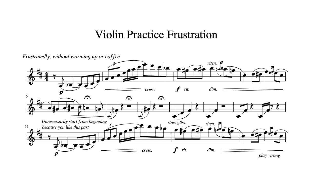 Violin Practice Frustration