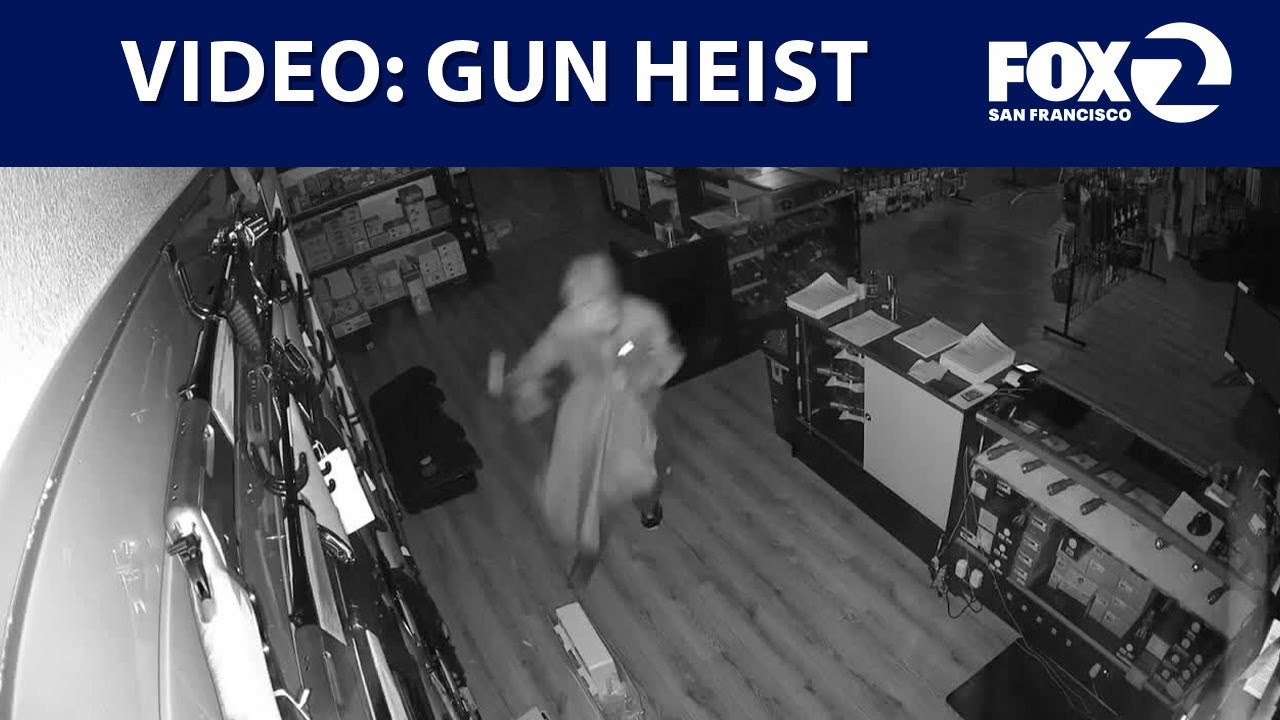 Thieves ram stolen red car into Livermore gun store to steal dozens of weapons | KTVU