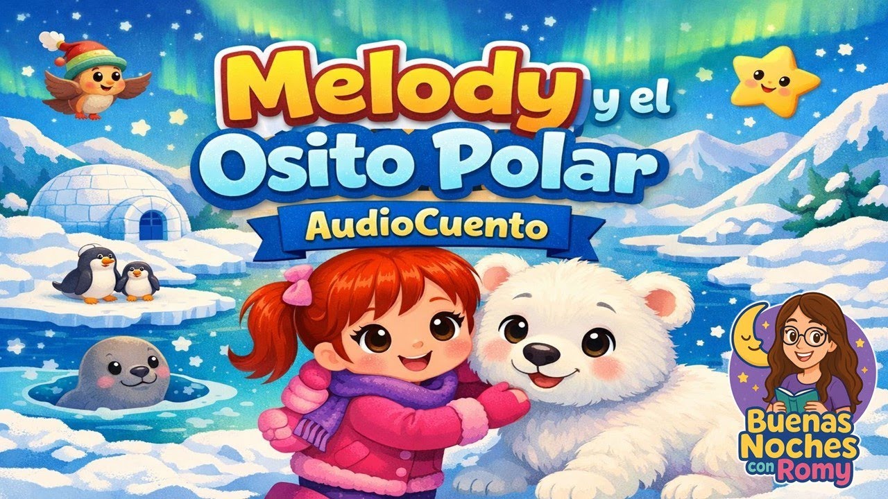 AUDIOCUENTOS PARA DORMIR NIÑOS DE 4 A 8 AÑOS | MELODY Y EL OSITO POLAR