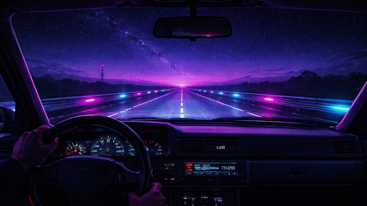 Last Signal on the Highway 🌃 Retro Synthwave Night Drive