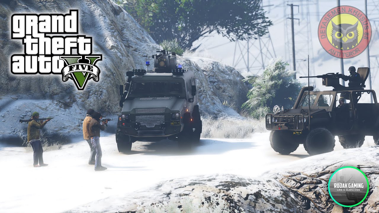 DENSUS 88 Berburu KKB di Area Pertambangan! GTA 5 Mod Polisi Indonesia