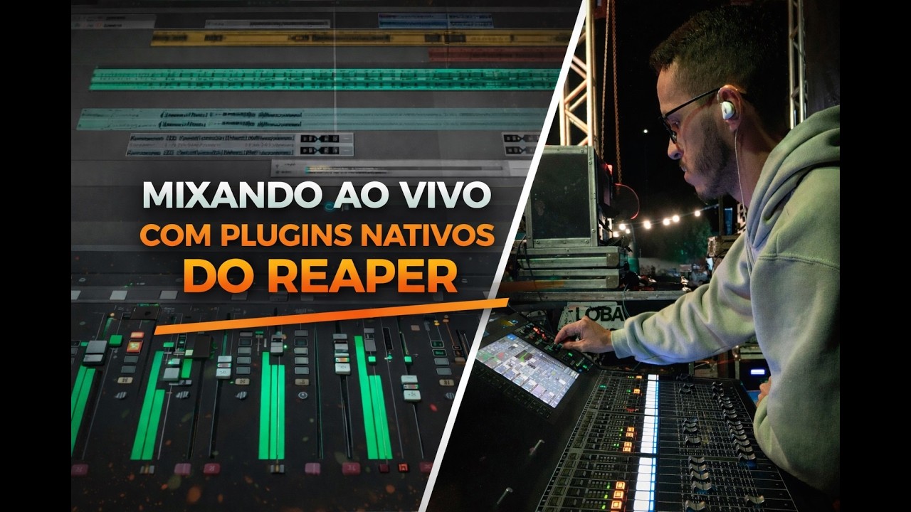 MIXANDO AO VIVO no Reaper