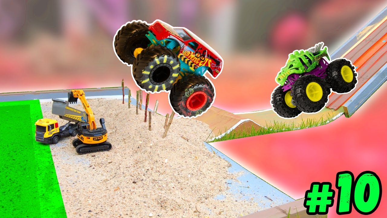 Competition #10: CHAMPIONSHIP '25 Hot Wheels MONSTER TRUCK Racing Excavator Stings Race Ramp Battle