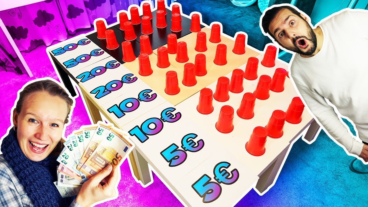 WÄHLE DEN RICHTIGEN WEG & GEWINNE BIS 500€ Challenge mit Bechern!