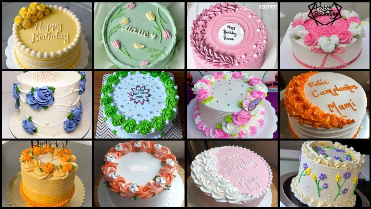 60+ Simple Round Cake for Beginners | Best Round Shape Cake Decorating ideas