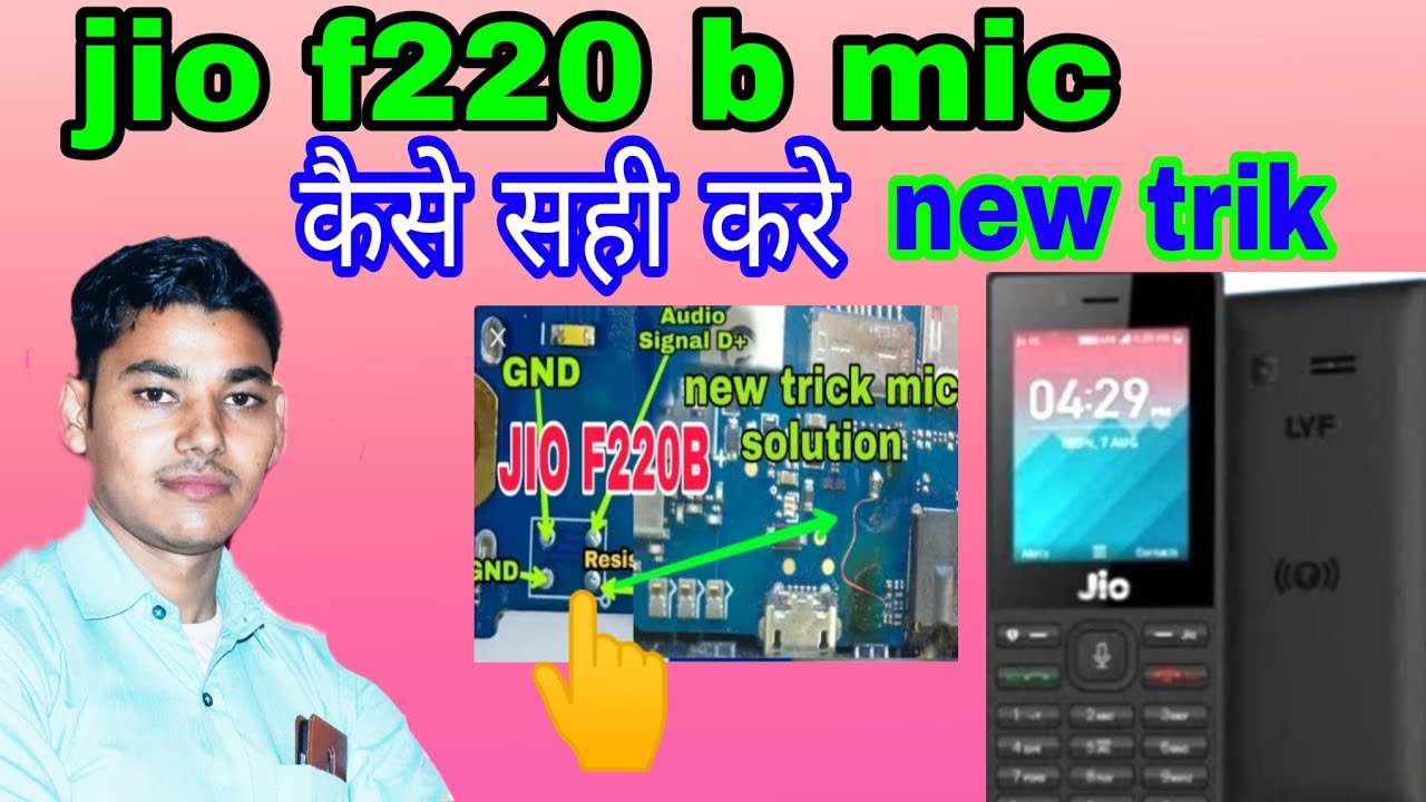 Jio F220B Mic Jumper | 4 Pin Mic Convert 2 Pin Universal Mic