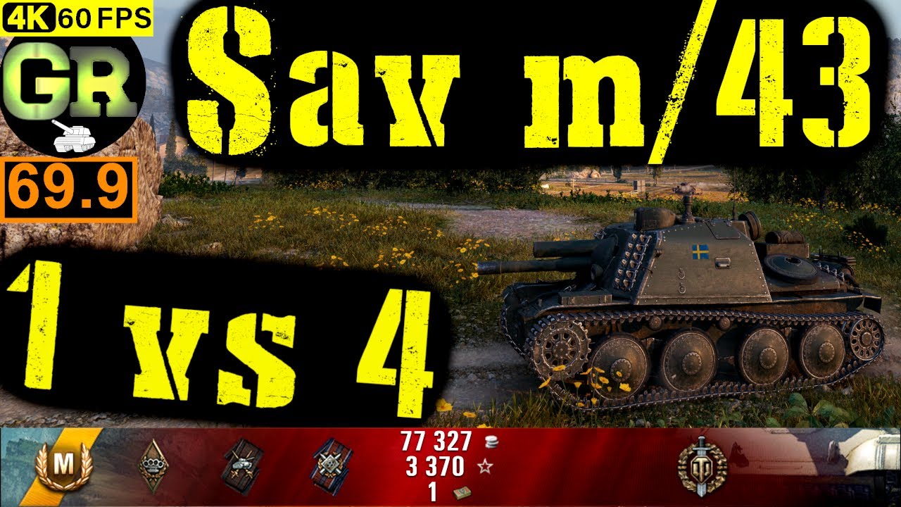World of Tanks Sav m/43 WoT Replay - 8 Kills 1.5K DMG(Patch 1.5.0)