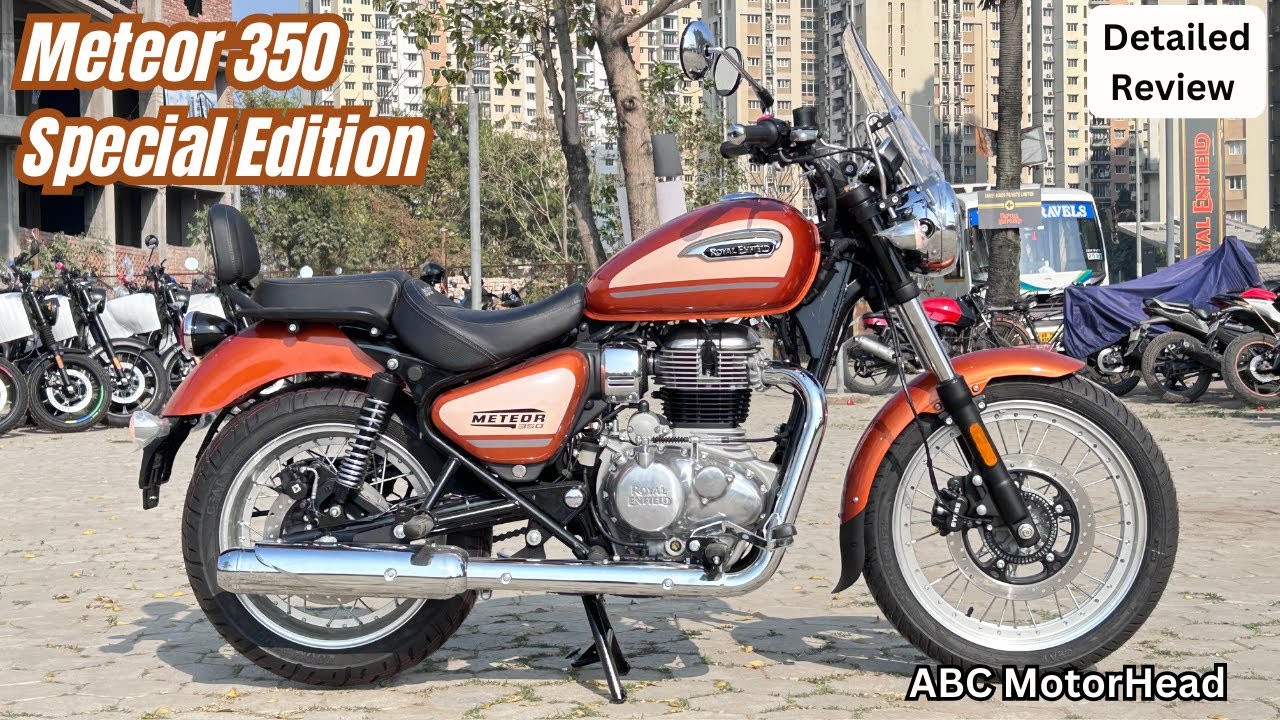 New Royal enfield Meteor 350 Special Edition Sundowner Orange Review | On Road Price Features