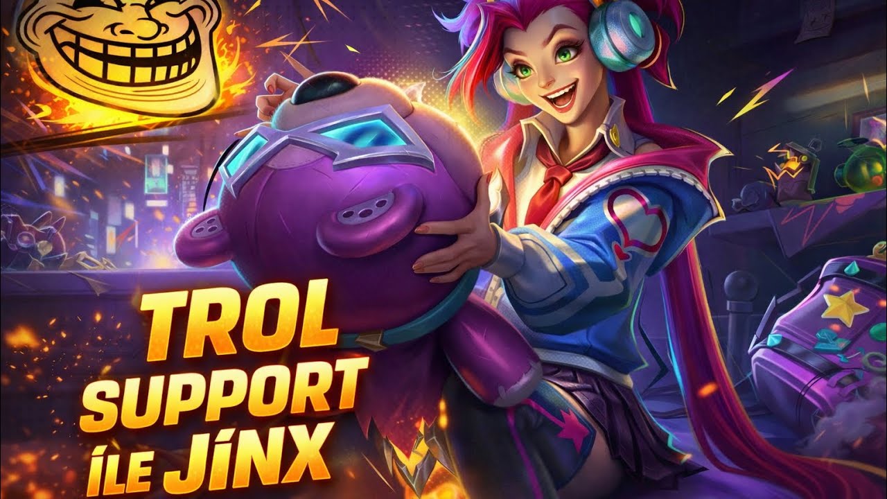 TROL SUP İLE JİNX ADC | Wild Rift