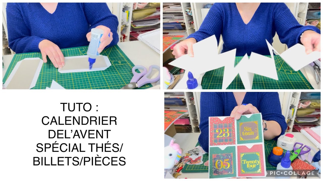 TUTO : CALENDRIER DE L’AVENT SPÉCIAL THÉS/BILLETS/PIÈCES 🌸CRÉANATH PASSION 🌸
