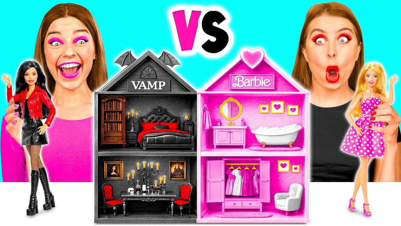 Budujemy Niesamowity Domek Dla Lalek | Barbie kontra Wampir Wyzwanie GoFun Challenge