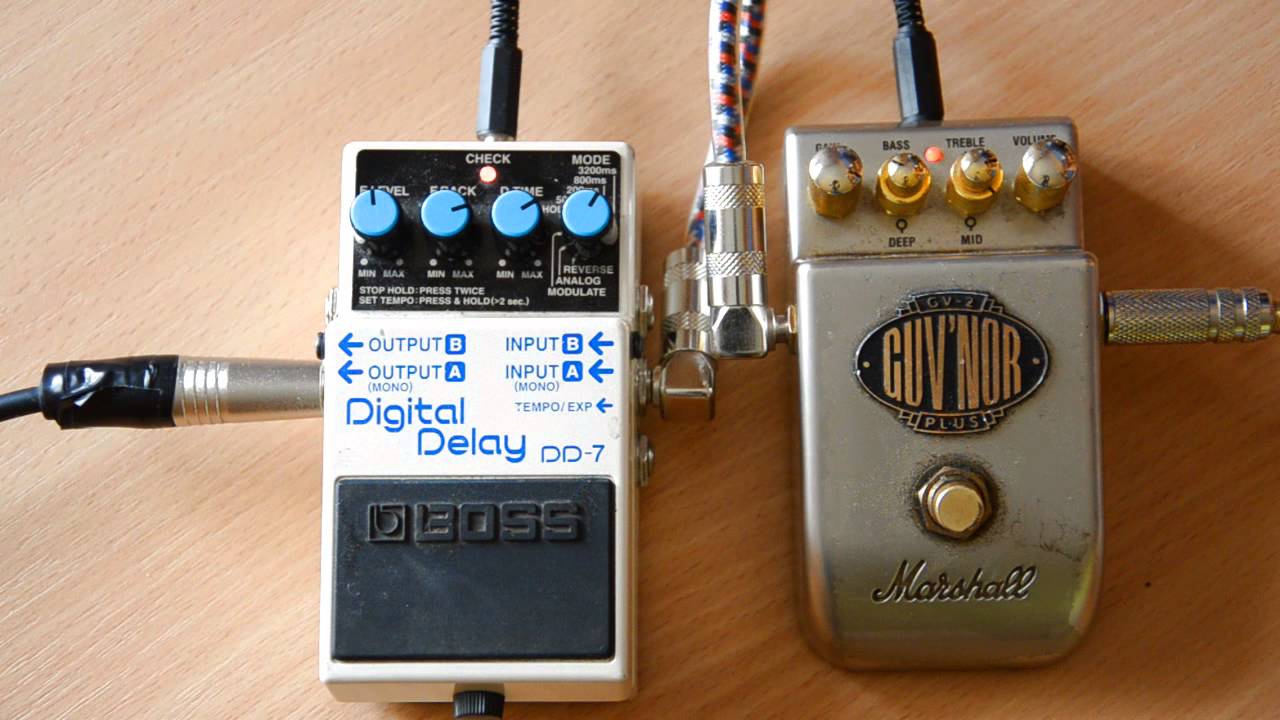 (Dirty) Marshall Govnor GV-2 Plus & Boss DD-7 Digital Delay review