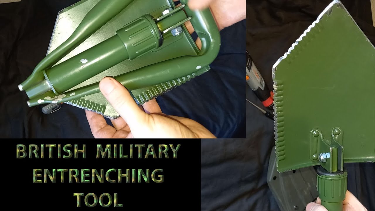 British Military NATO Entrenching Tool E-Tool (folding small shovel / spade good for survival use)