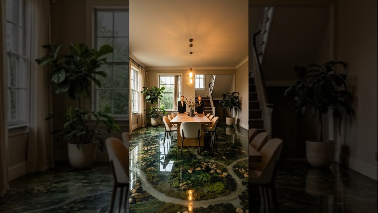 Dirty Dining Hall &rarr; Nature Luxury 🌿✨ Massive Epoxy Transformation!