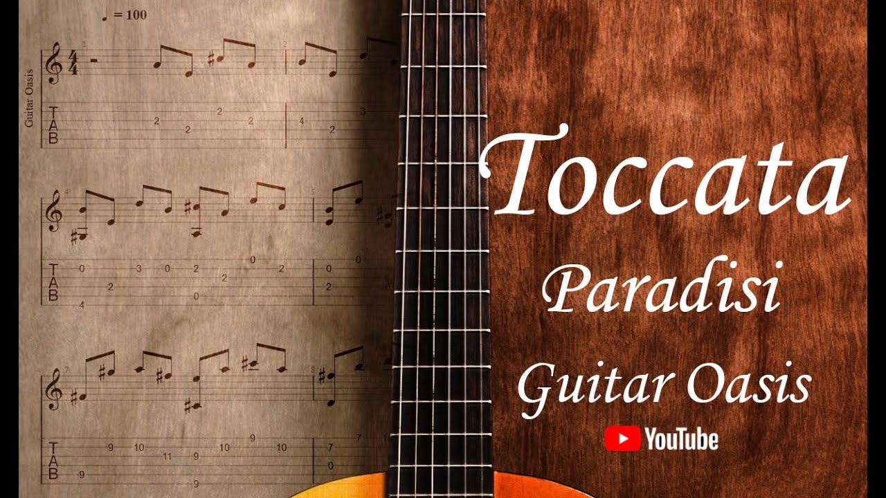 Toccata - Paradisi (Guitar Solo + Guitar Tab + Tutorial)