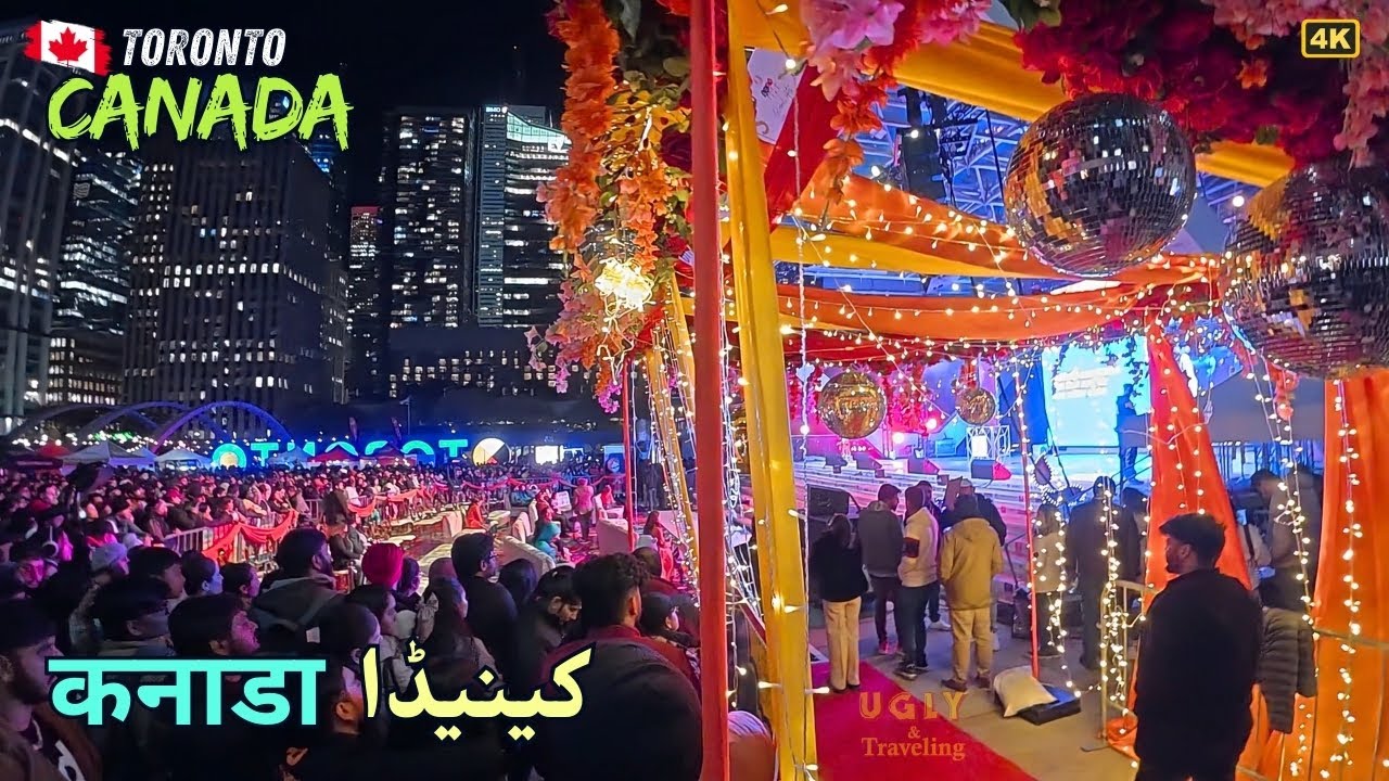 Night Views - Diwali Celebrations in Toronto Canada - Indian Festival of Lights