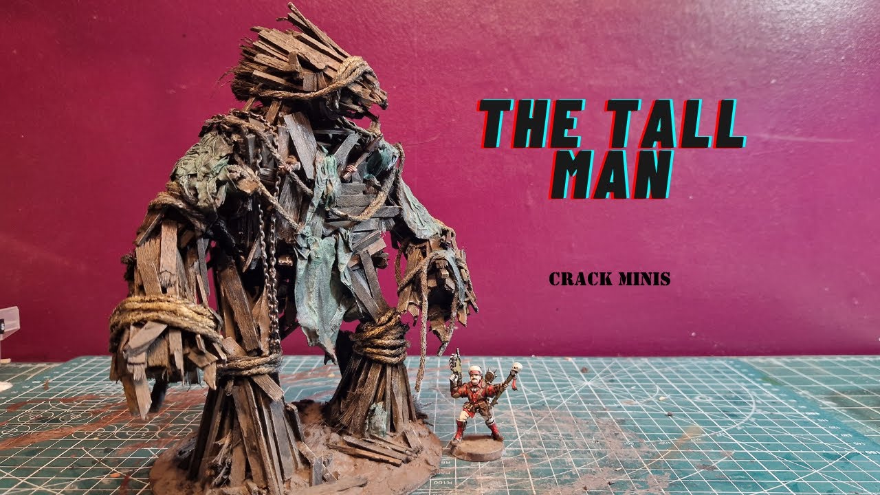 Turnip28 making a TALL MAN (wicker man) scratchbuilding with wood