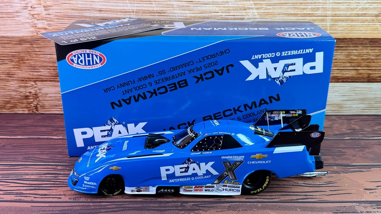 REVIEW: Jack Beckman 2025 PEAK 1:24 NHRA Funny Car by Auto World 