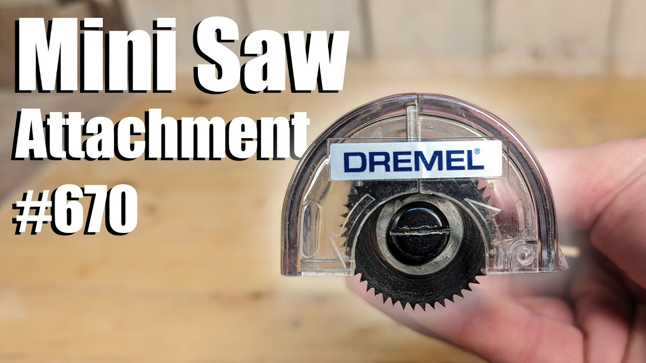Dremel 670 Mini Saw Attachment: Cut Plywood With A Dremel