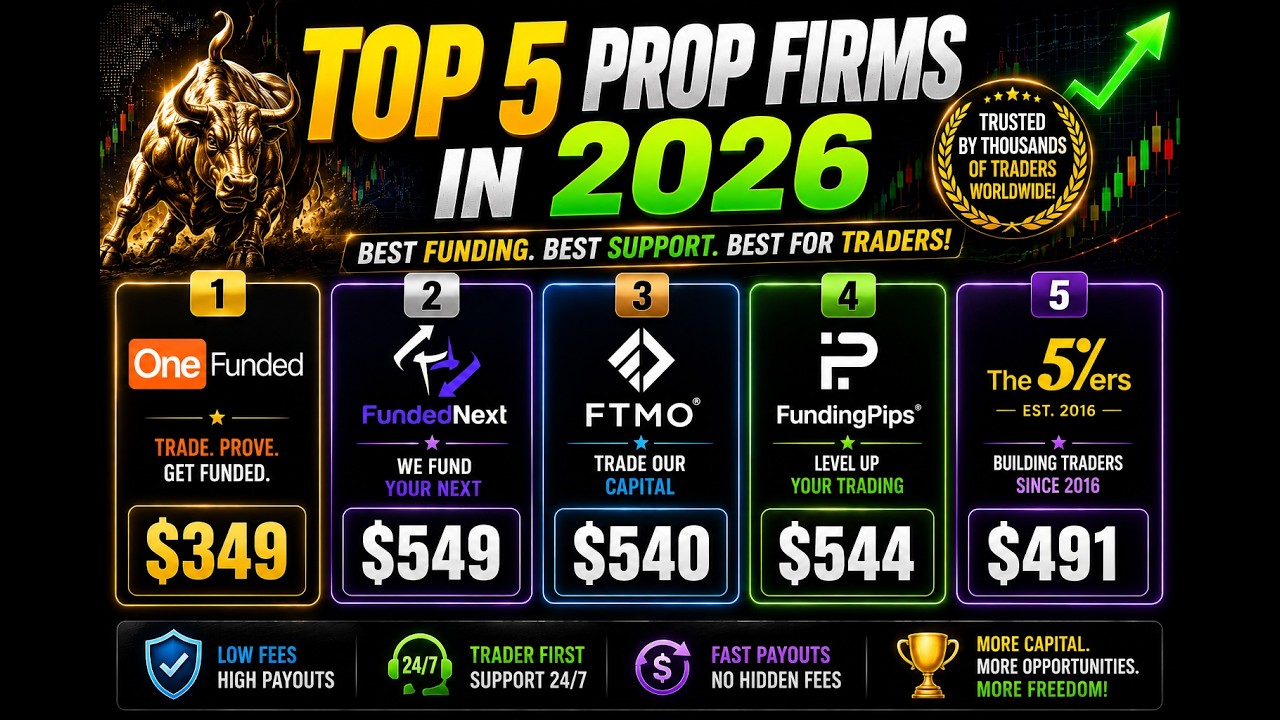 TOP 5 Prop Firms in 2026 | Best PROP FIRMS For TRADERS