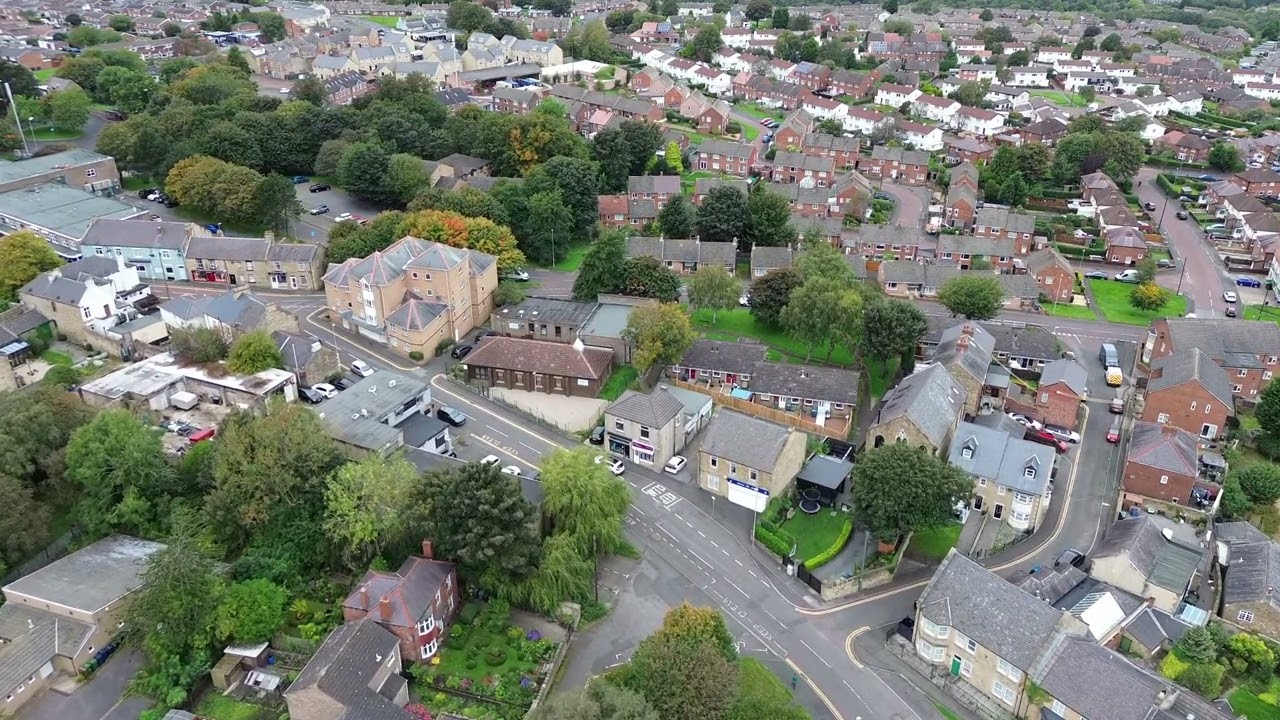 Barry`s Shop & Surrounding Area Winlaton From The Air.