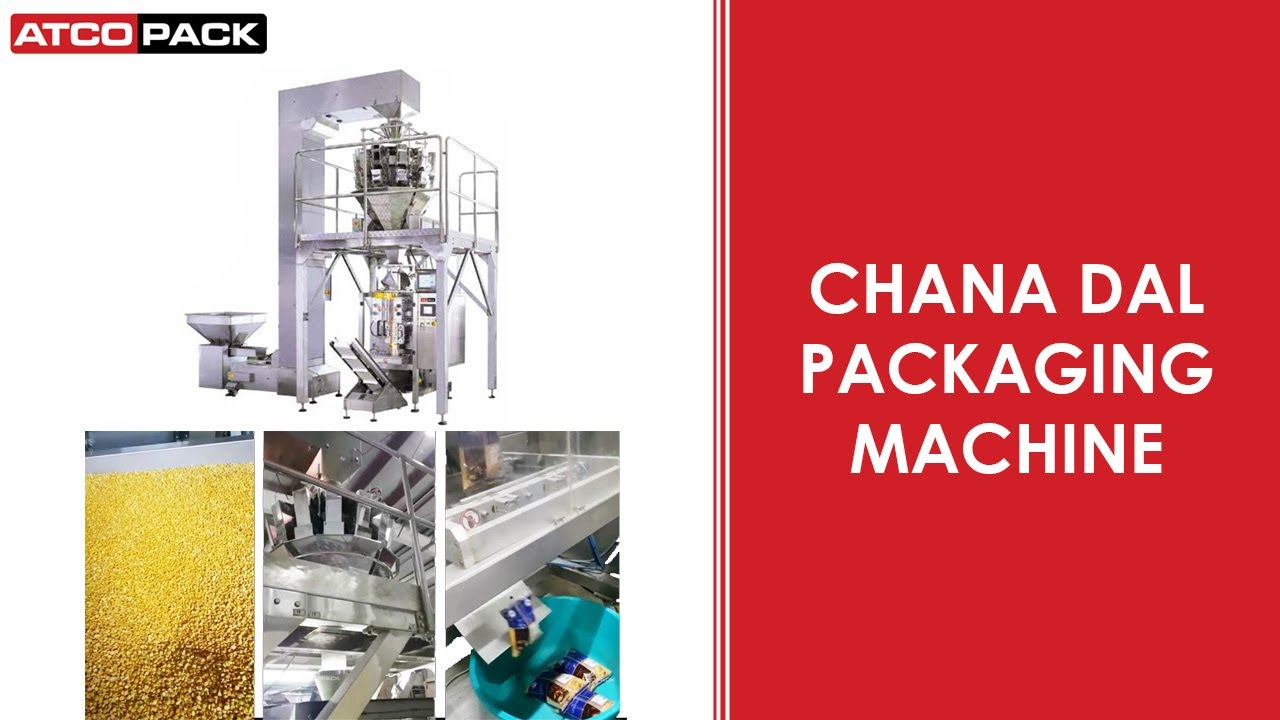 Chana Dal Packaging Machine - Granules VFFS Weigh Filler - ATCOPACK