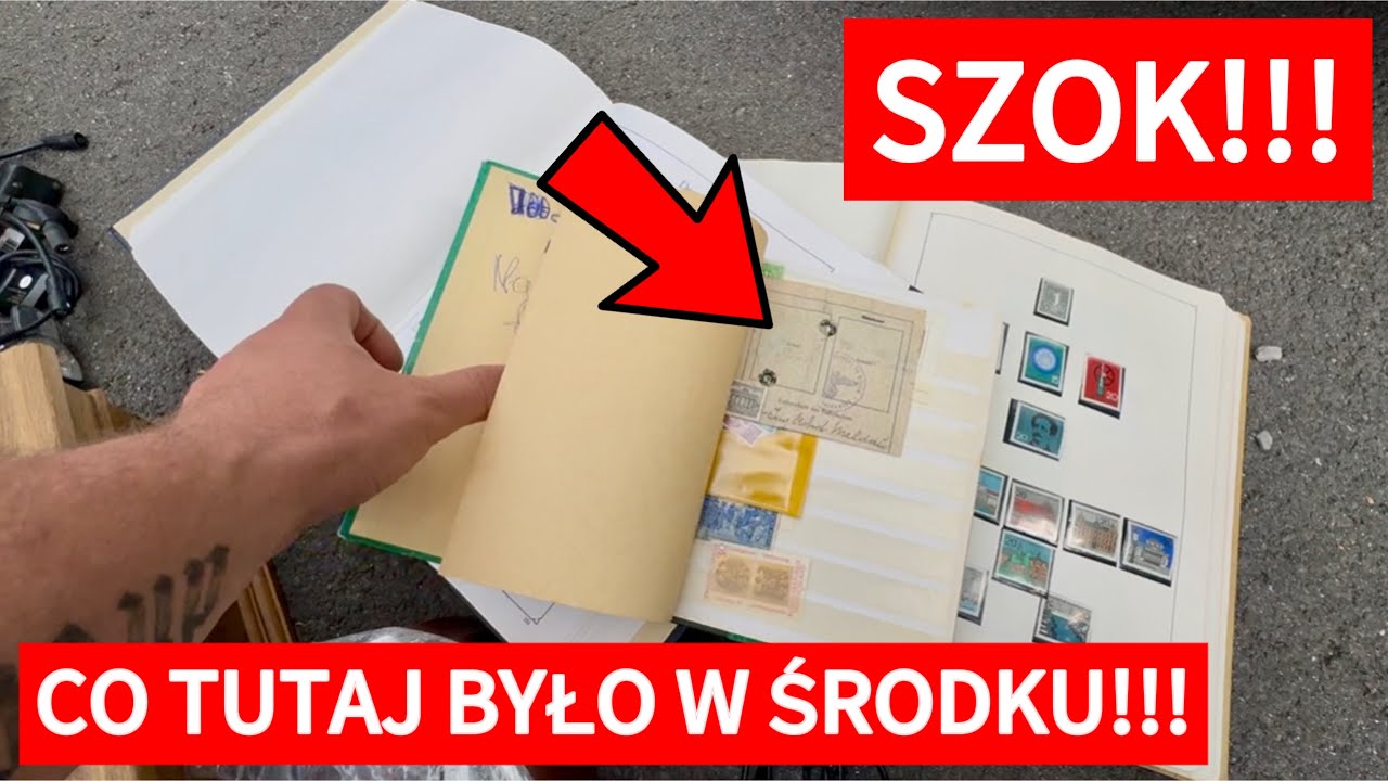 Niemiecki targ staroci!!! Zobaczcie co było ukryte w klaserach ze znaczkami!!!