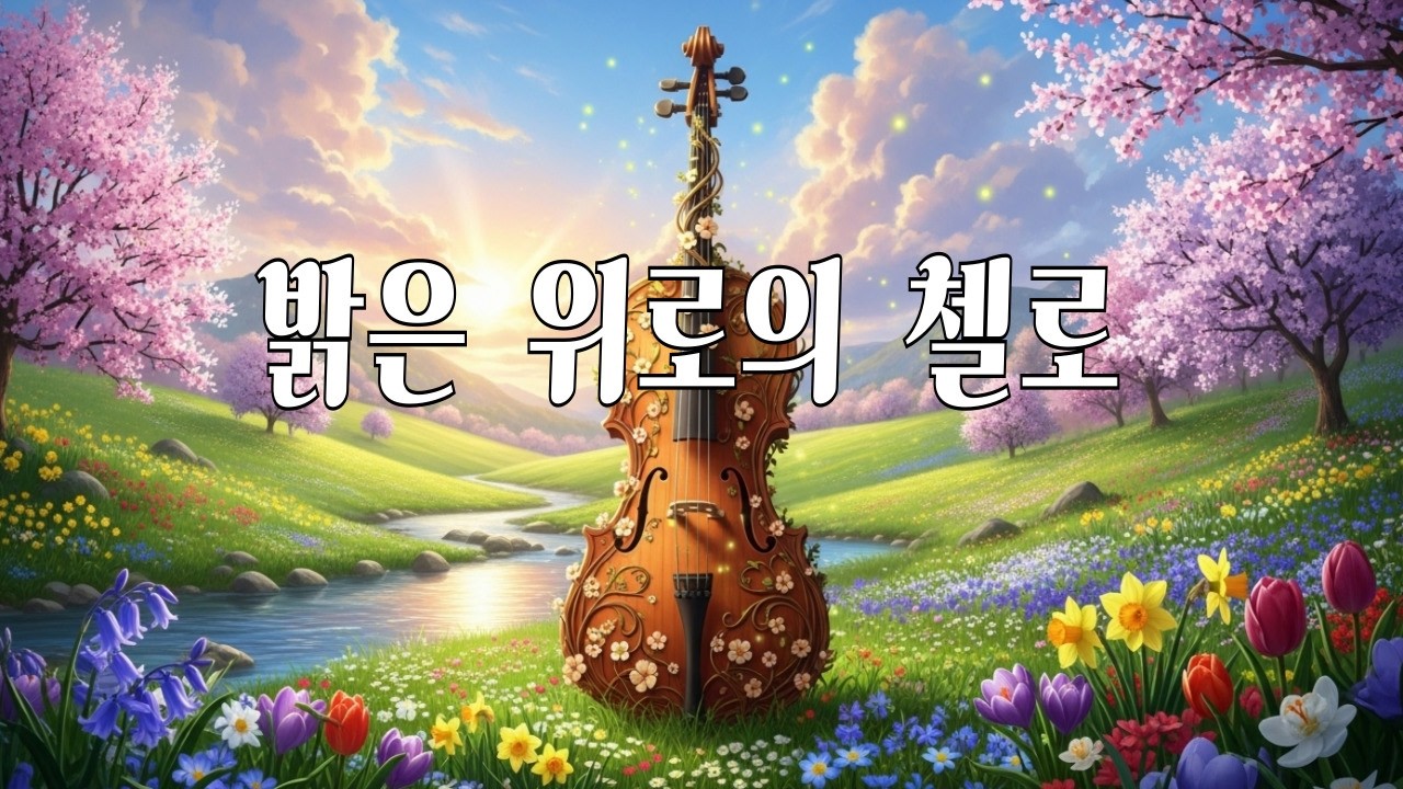 힐링🌻첼로의 밝은 위로  마음이 회복되는 시간   조용히 틀어두세요 | 말 없는 힐링