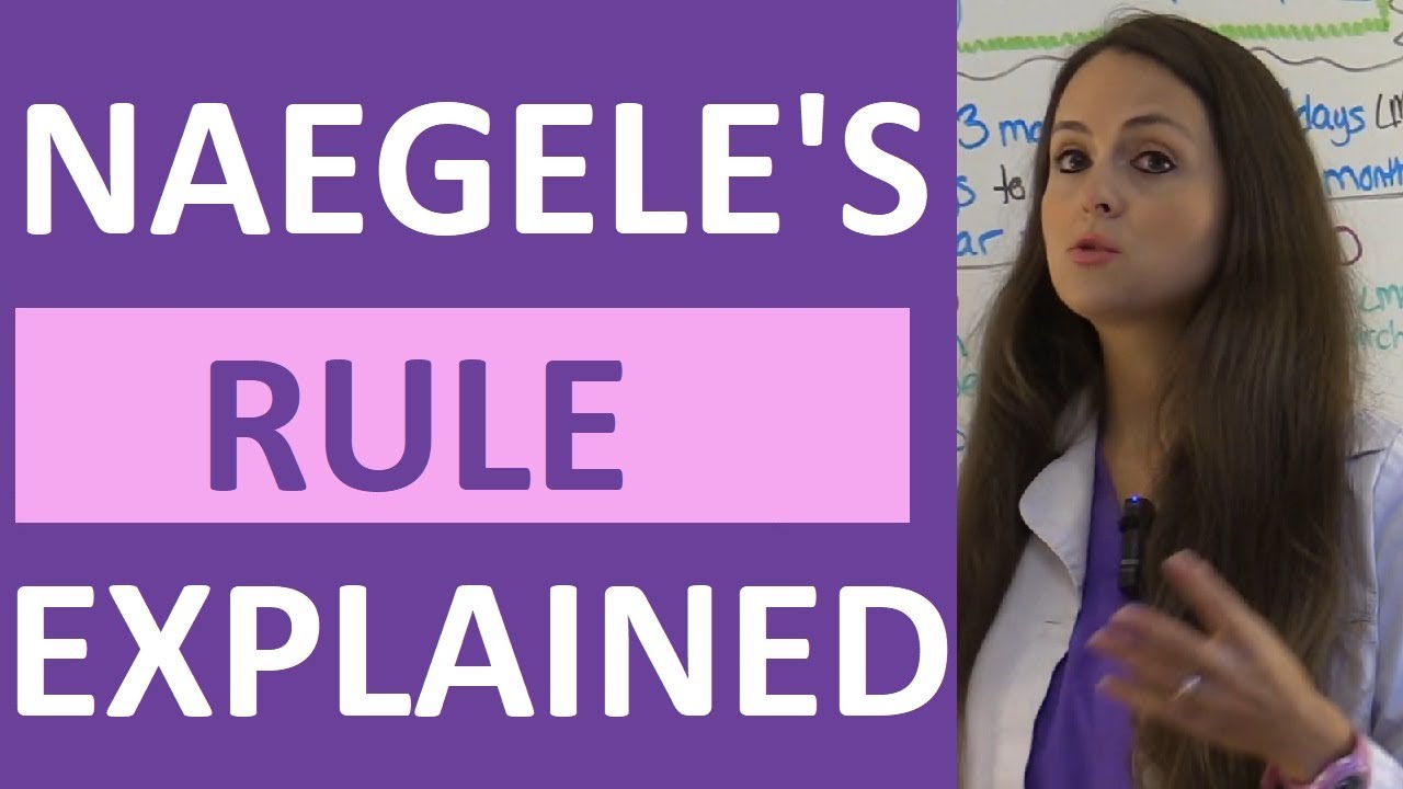 Naegele's Rule Example with Practice Questions for Maternity Nursing NCLEX Review (Nagele's Rule)