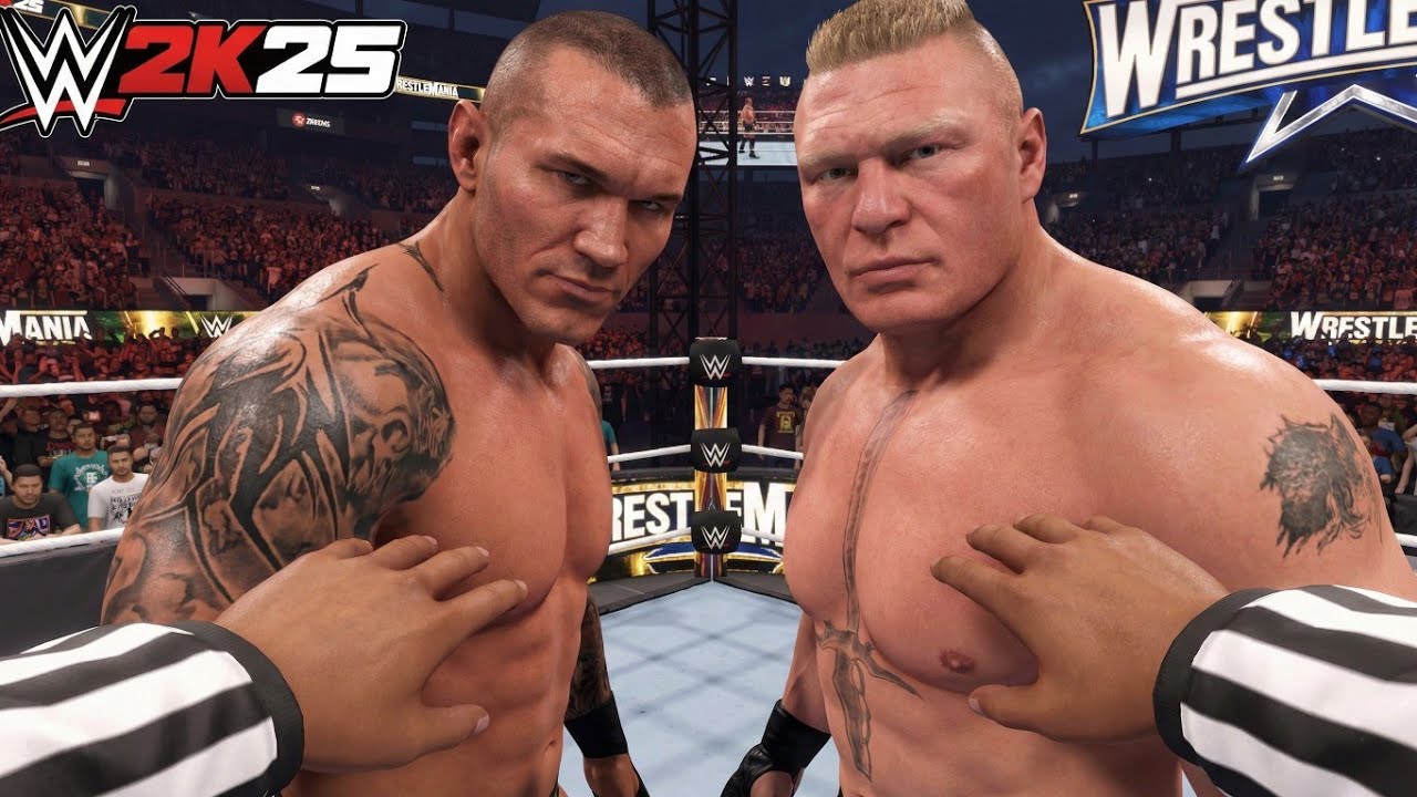 Брок Леснар против Рэнди Ортона — матч без правил на WrestleMania | WWE 2K25 — через Cloud Gaming