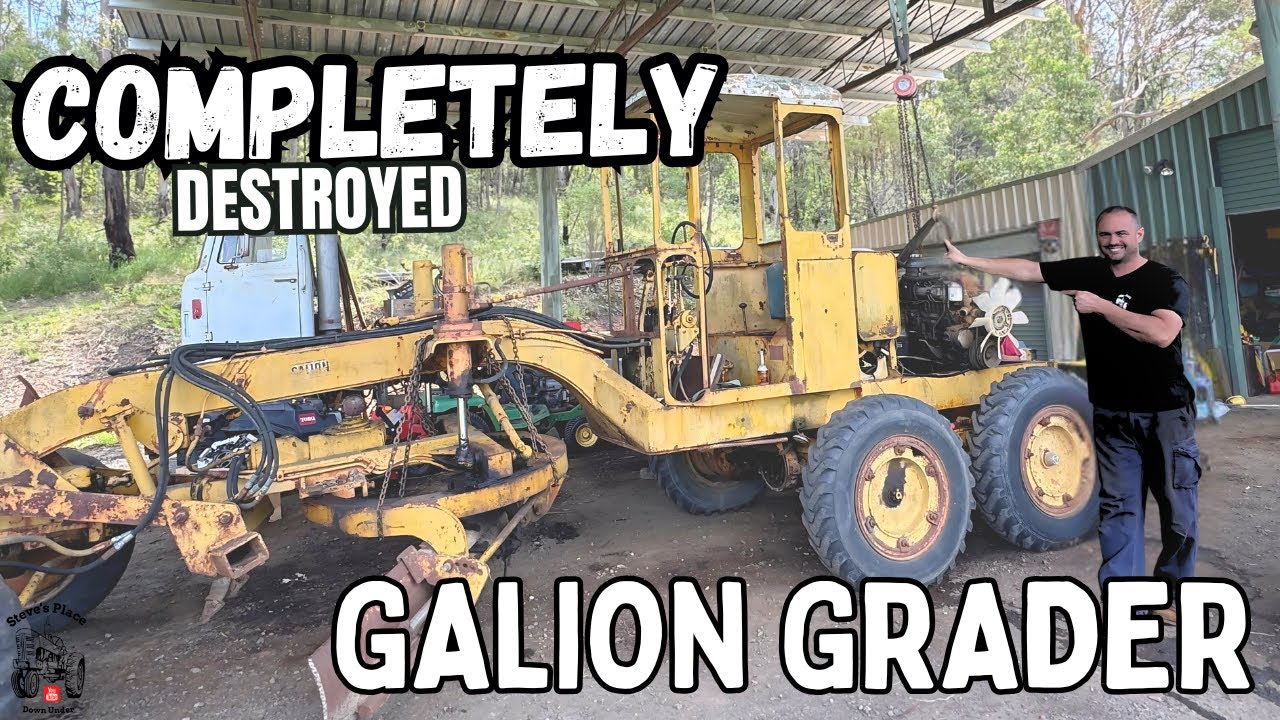 Galion Grader Clutch removal. Toyota Power