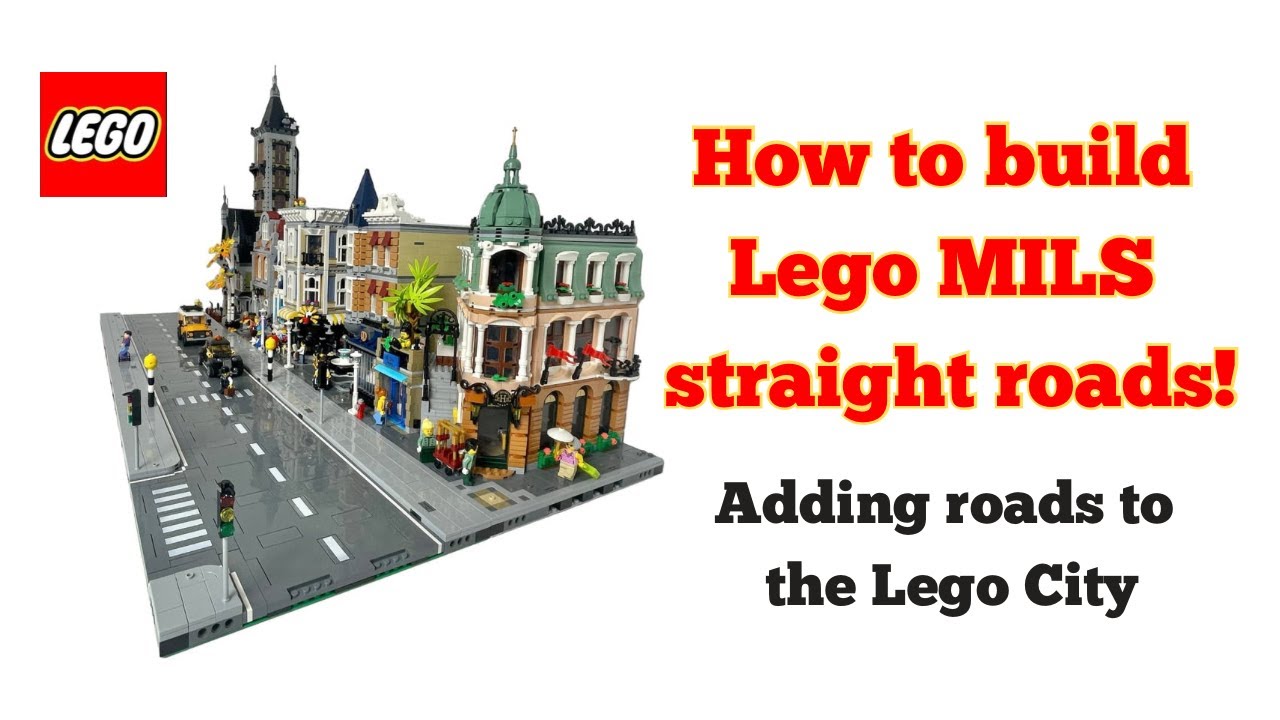 How to build straight Lego MILS Road Plates and a Lego City update