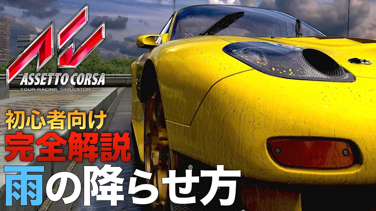 『雨の降らせ方』完全解説【Assetto Corsa/アセットコルサ】ラバルル芸夢