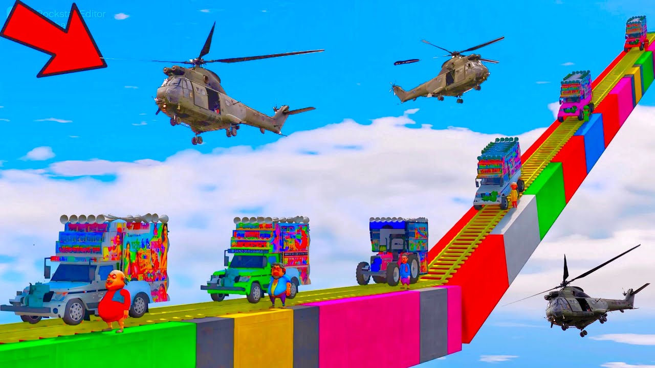 GTA 5 World Highest || 😲😱😲 TRIED THE IMPOSSIBLE PARKOUR SUPER MEGA RAMP CHALLENGE | INDIAN All DJ