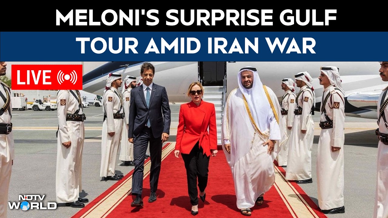 Meloni Gulf Visit LIVE | Giorgia Meloni Tour | Iran War | Saudi Arabia | Qatar | UAE