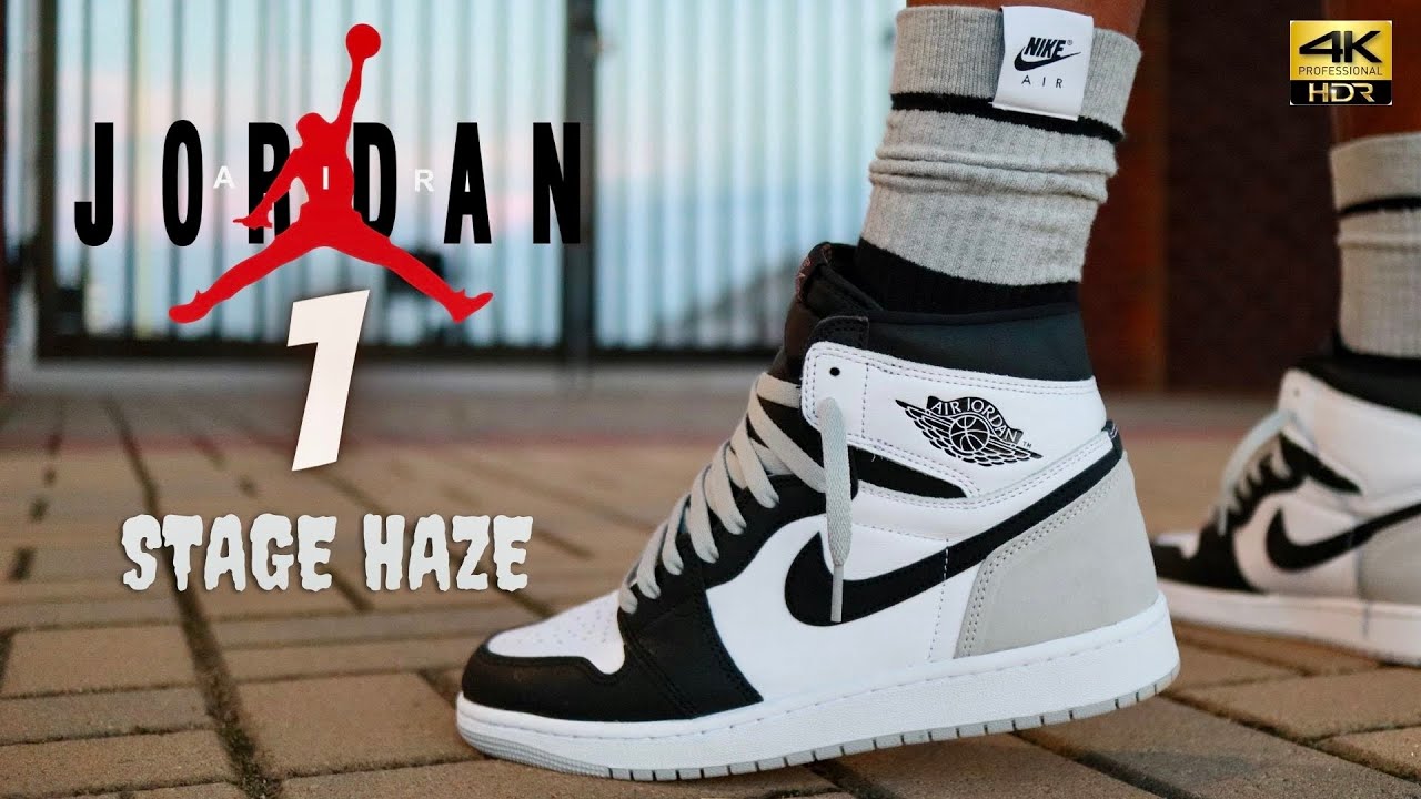 JORDAN 1 STAGE HAZE DETAILED REVIEW & ON FEET W LACE SWAPS!!