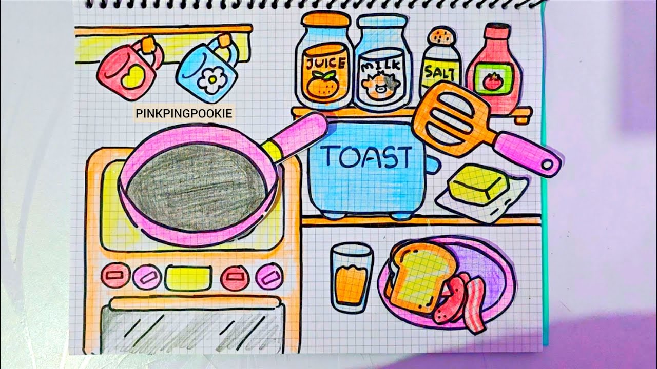 ✨️Paper Diy✨️ Making Breakfast/ASMR paper play Tutorial