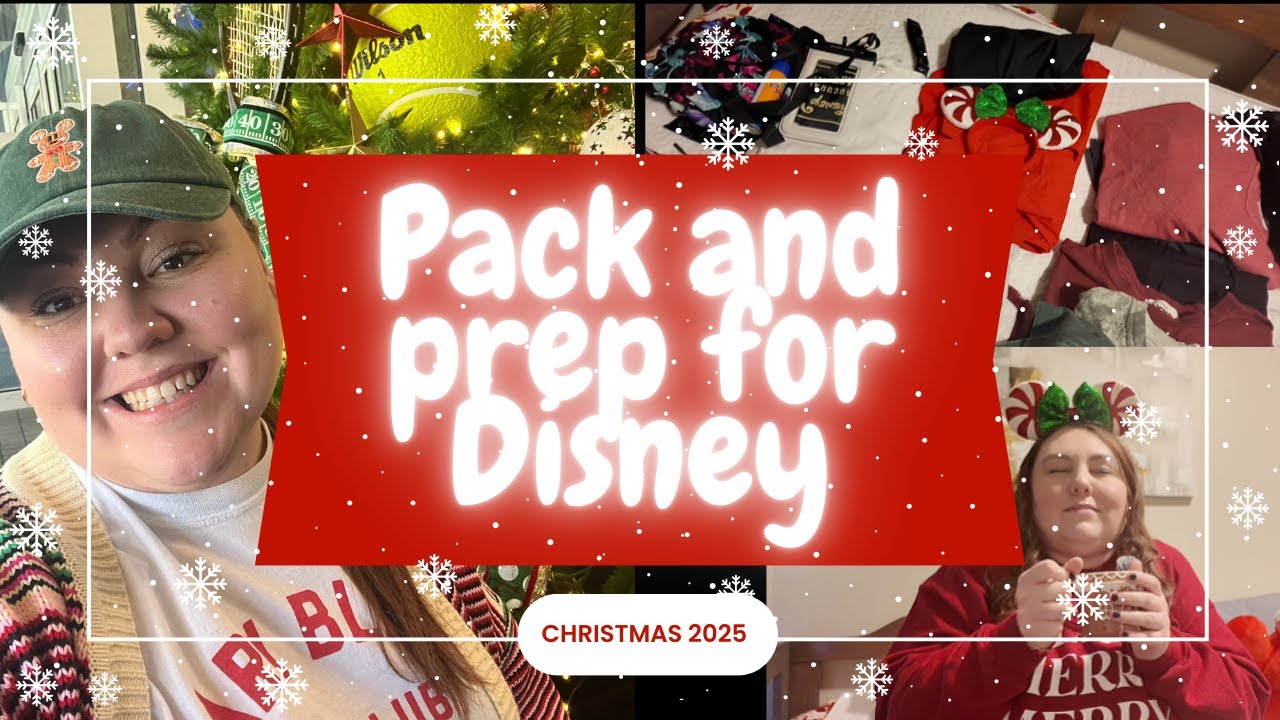 🎄Disney World Solo Vacation Christmas 2025! Pack and Prep With Me🎄
