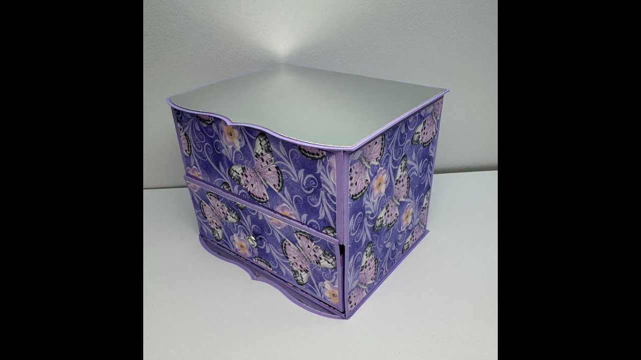 Lidded Box With Drawer