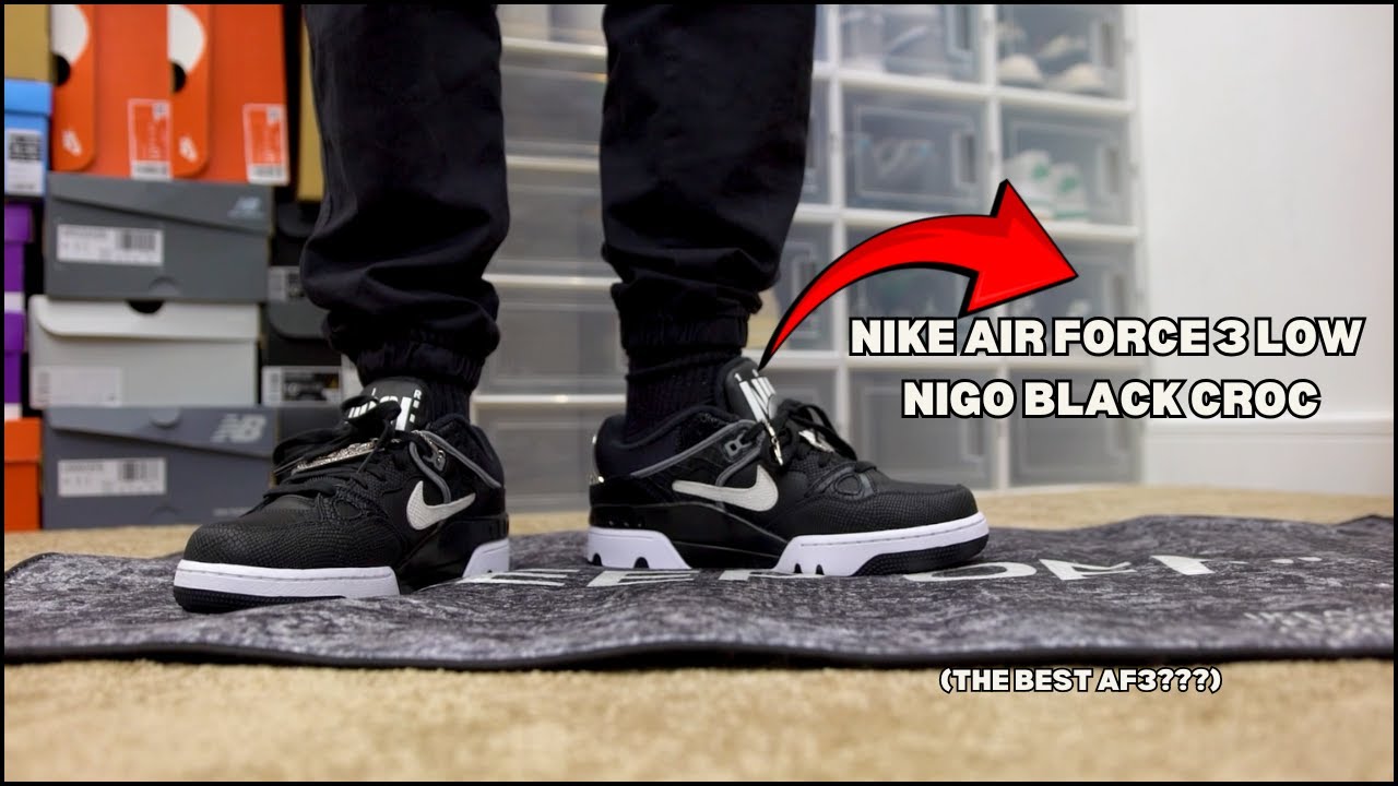 🔥 Самые недооцененные Air Force 3? | Nike Nigo Air Force 3 Black Croc | ОБЗОР и ощущения от ношения!